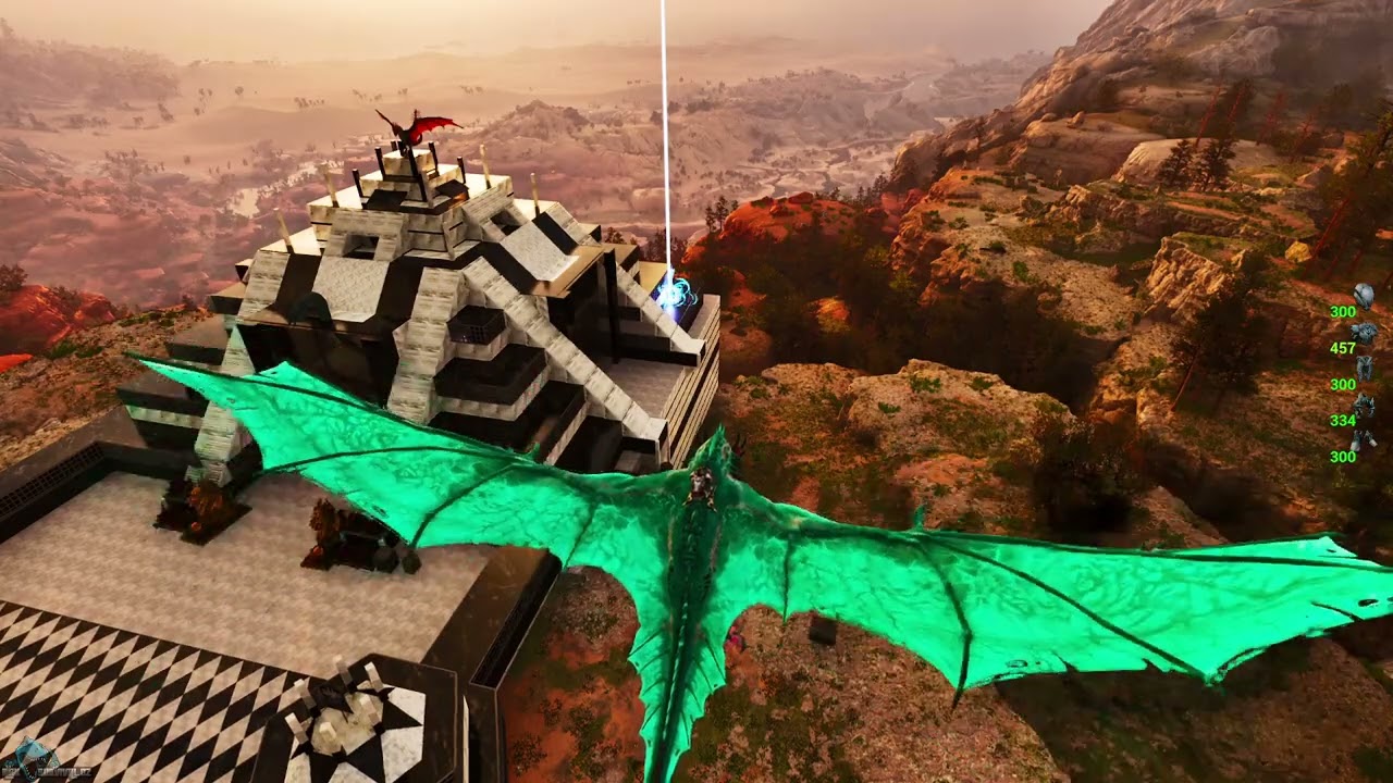 Ark Survival Ascended Aztec base on RAGNAROK