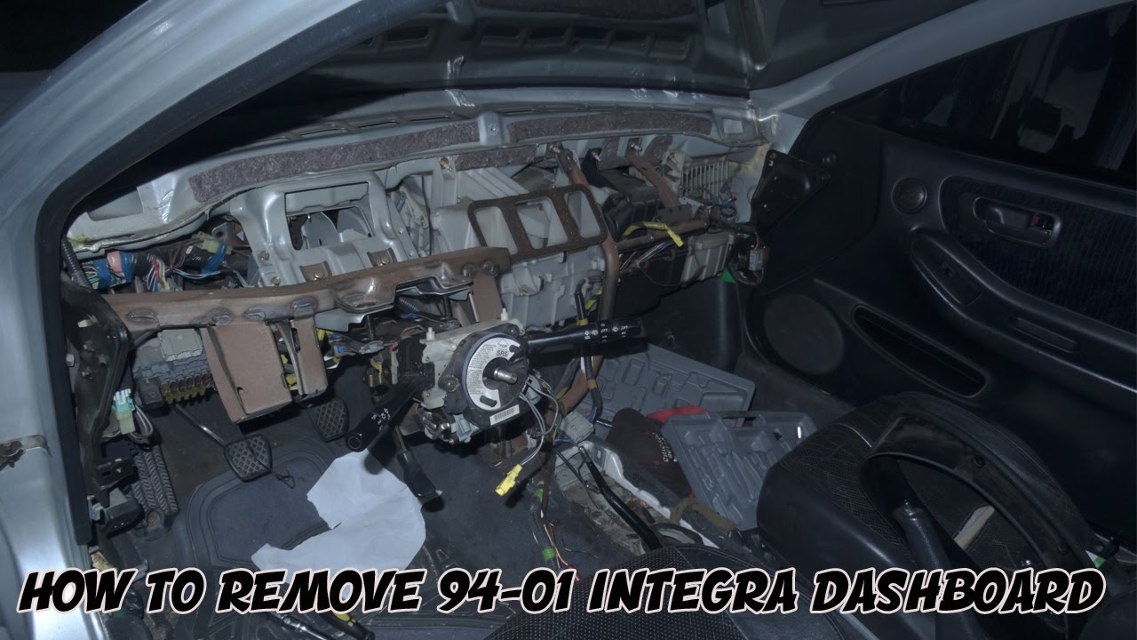 HOW TO REMOVE 94-01 INTEGRA DASHBOARD | PROJECT INTEGRA