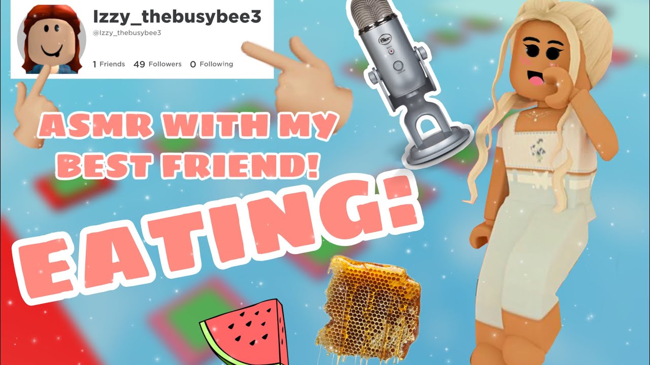 roblox asmr~ EATING WATERMELON + HONEY COMB! (sooo tingly)🍉🍯