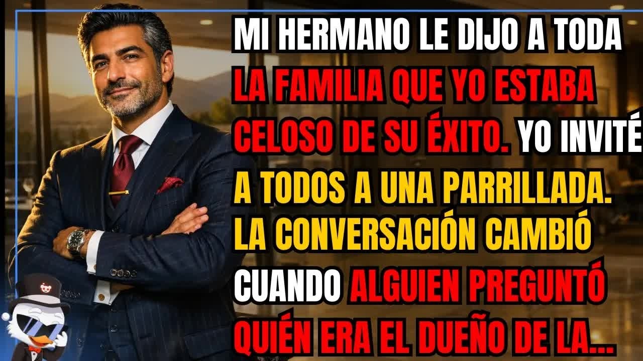 Mi hermano le dijo a toda la familia que yo estaba celoso de su éxito  Yo invité a todos a una