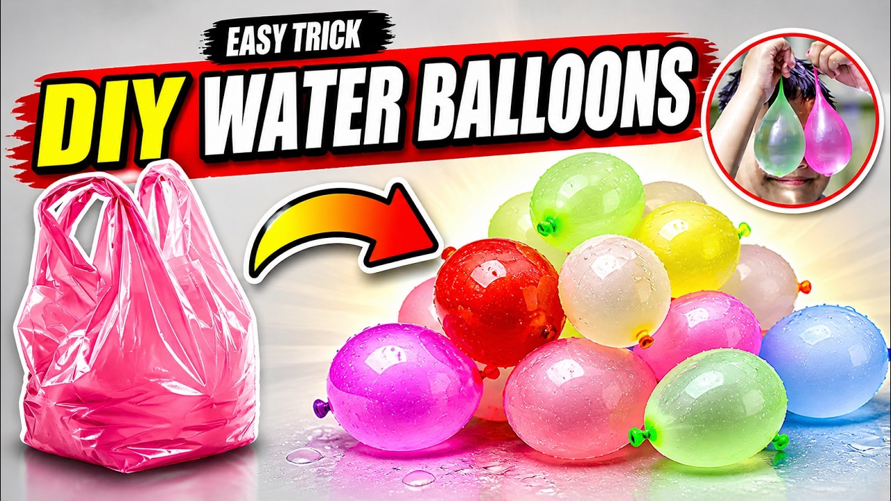 how to make holi water balloons at home | how to make holi balloons at home with plastic bag