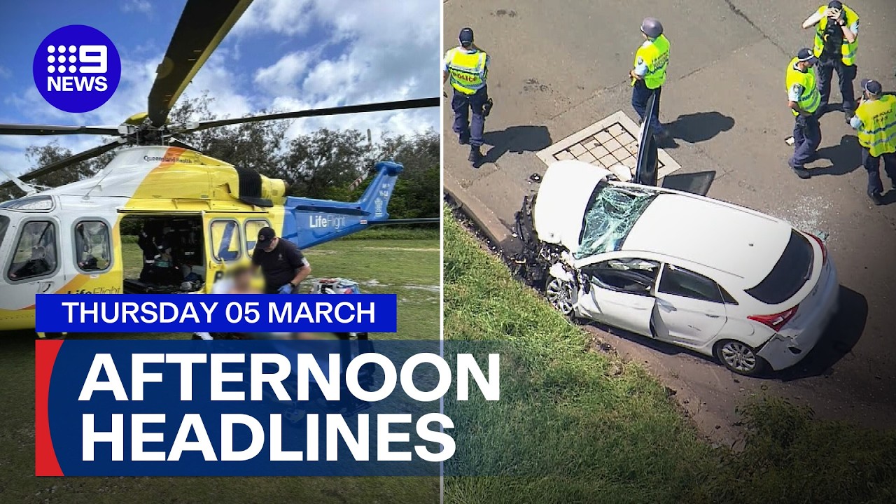 Shark attack on Great Barrier Reef; Police pursuit in Sydney's south-west | 9 News Australia