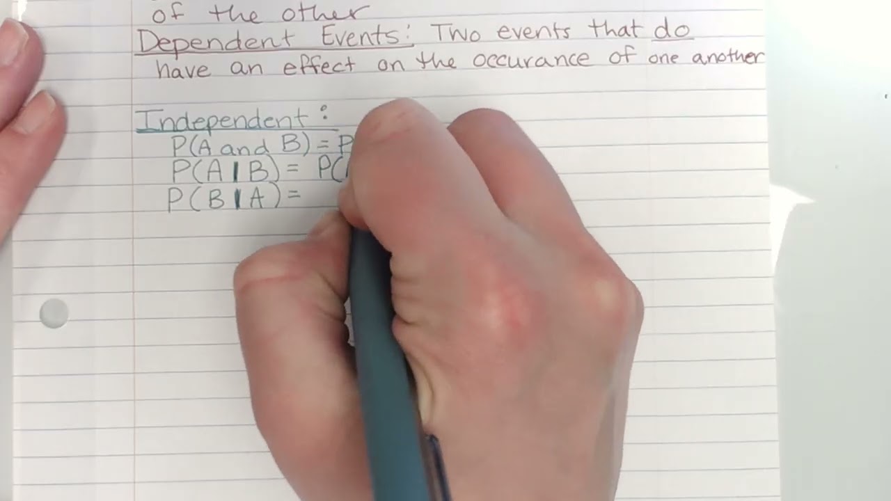Algebra 2: 8.4: Independent and Dependent Events
