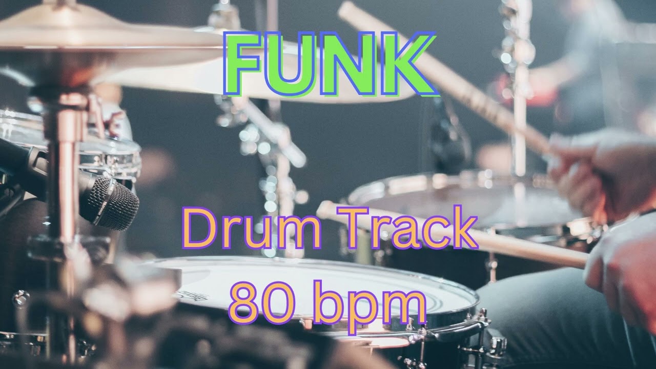 Funk Drum Track 80 bpm 16 Bars Beat