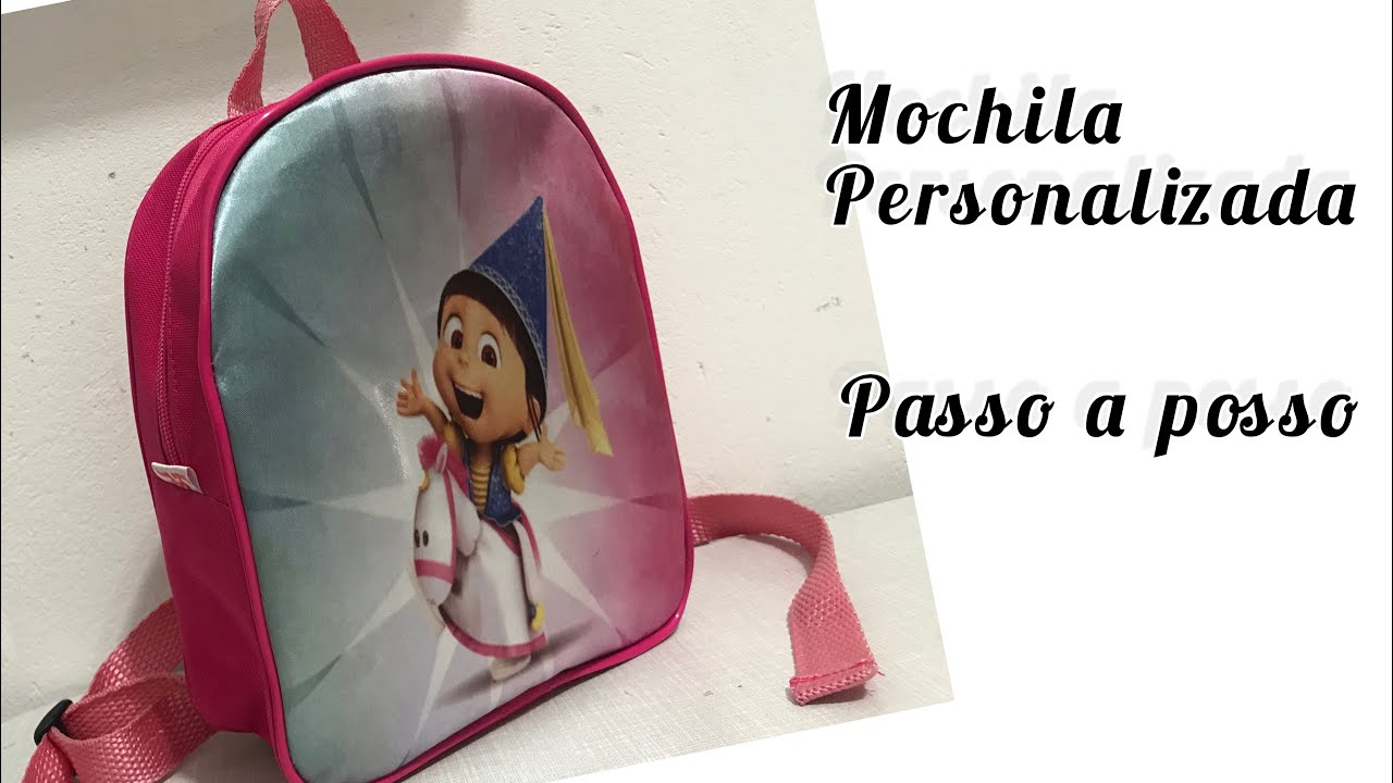 Como fazer Mochila personalizada (lembrancinha para  qualquer evento) faça você mesmo