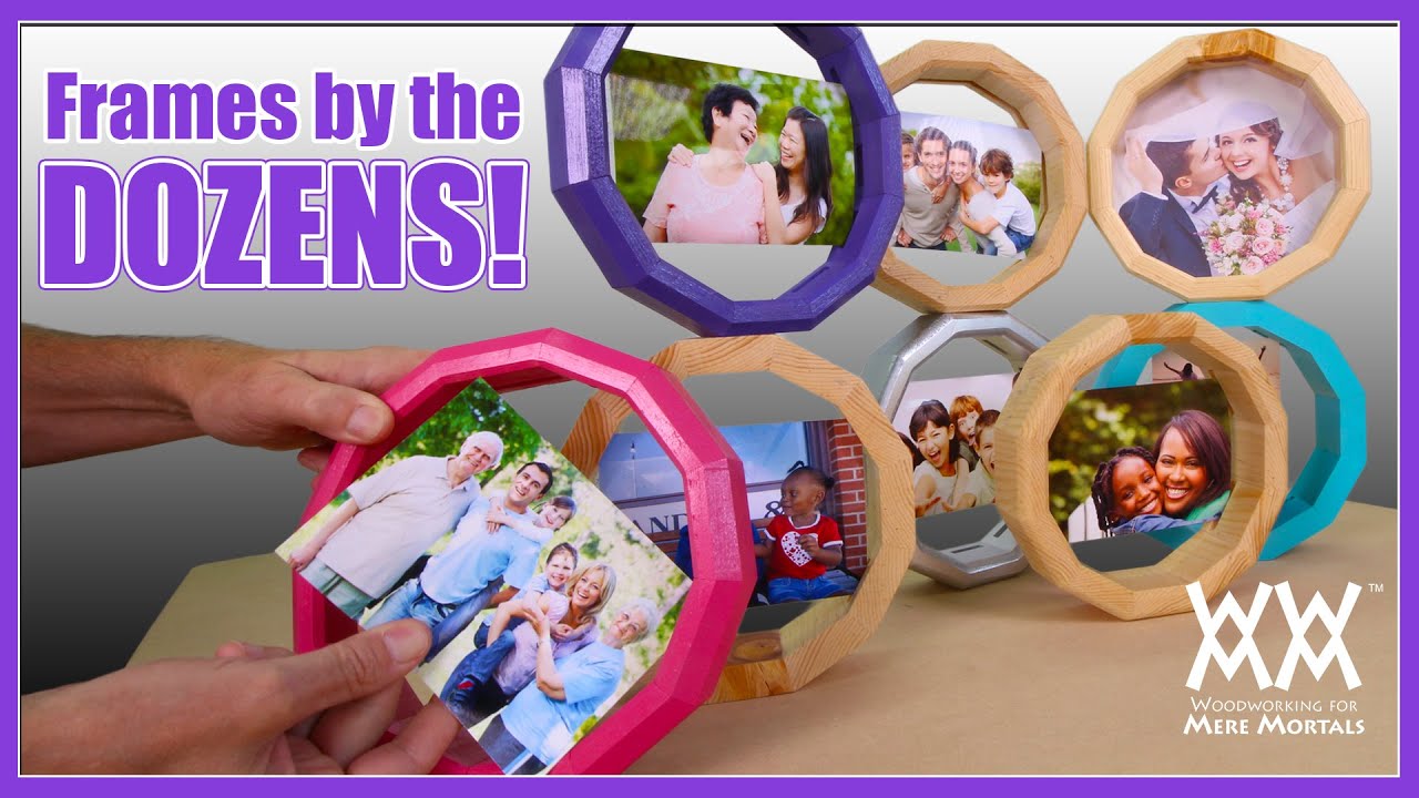 Woodworking Income Project: Unique Dodecagon Frames to Sell at Craft Fairs or Online!