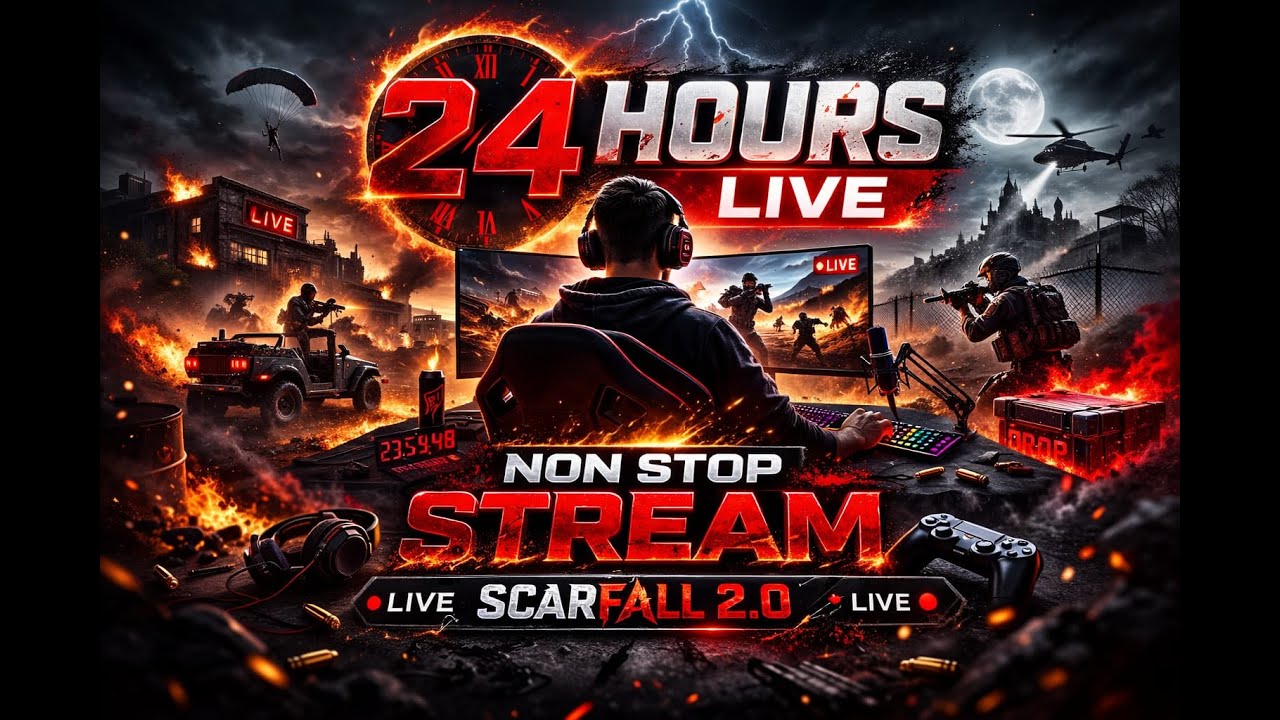 24 Hour Gaming Challenge Live 🔴 | No Sleep, Only Game 🎮