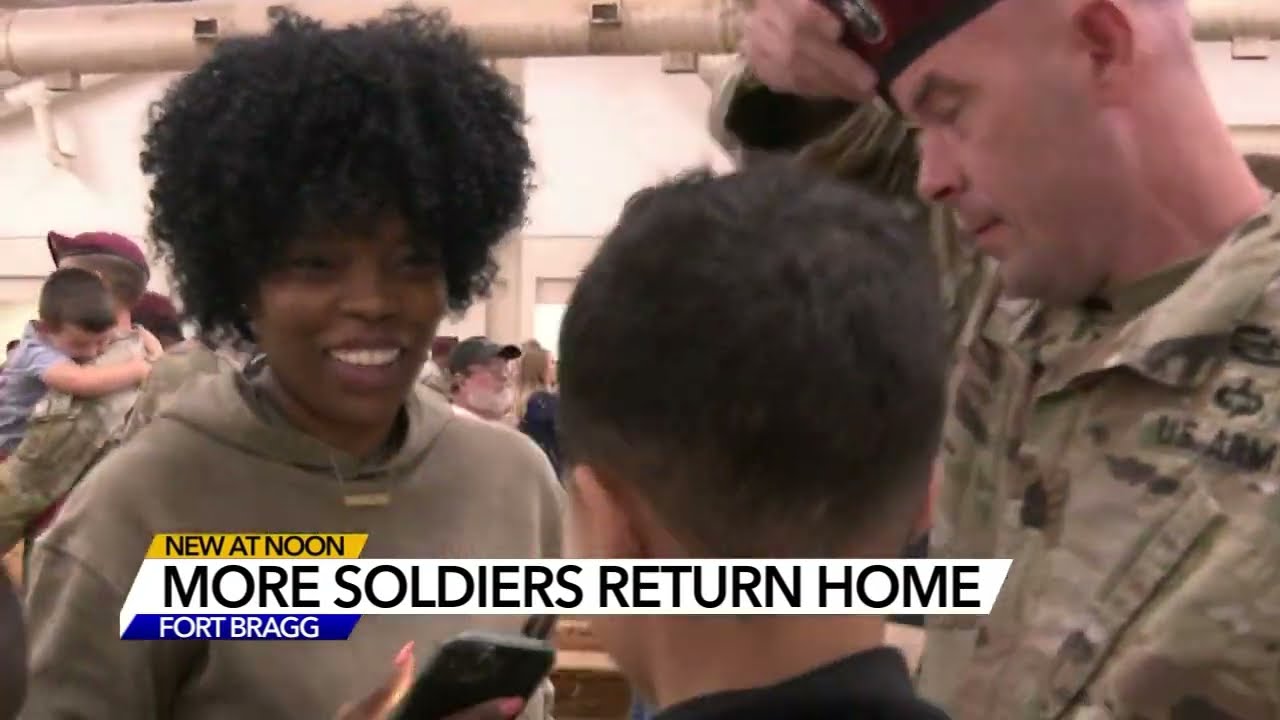 Fort Bragg families welcome their soldiers home from overseas deployment