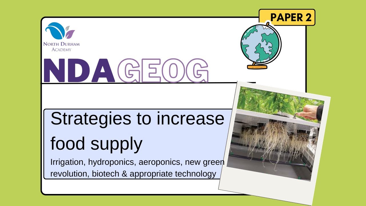 Strategies to increase food supply (Paper 2) AQA GCSE Geography