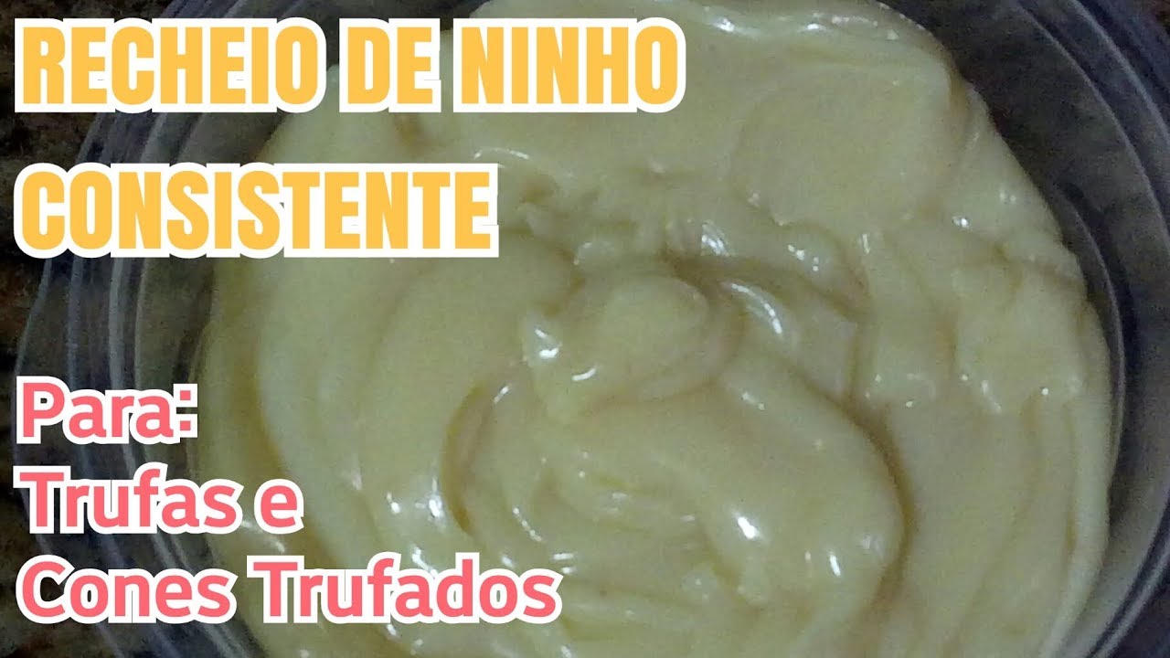 RECHEIO DE NINHO PARA TRUFAS E CONES TRUFADOS, RECHEIO DE LEITE EM PÓ CONSISTENTE
