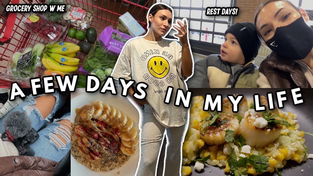 A Few Days In My Life | Grocery Haul, Family Time + Cook with Us! Snowed In Chill Rest Days!