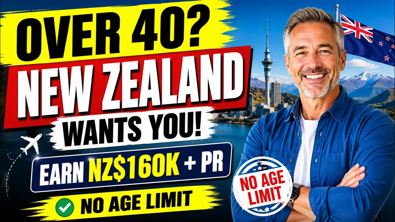 New Zealand Work Visa 2026 for Over 40s | High Demand Jobs + PR Pathway Explained | AEWV