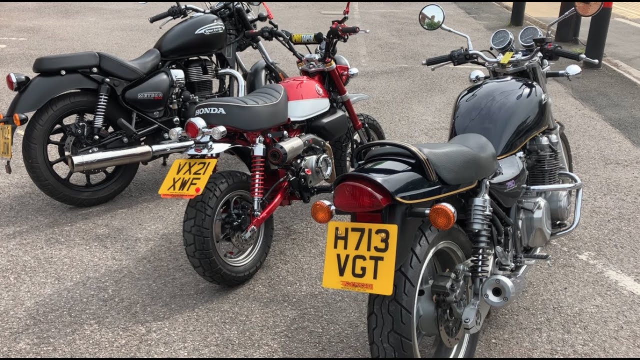 Royal Enfield Meteor 350, Kawasaki Zephyr 750, Honda Monkey Bike 125 - Ride Out