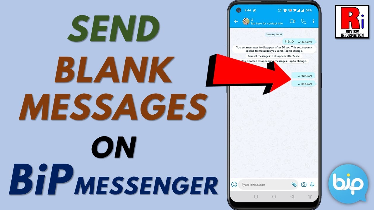 How to Send Blank / Empty Messages on BiP Messenger