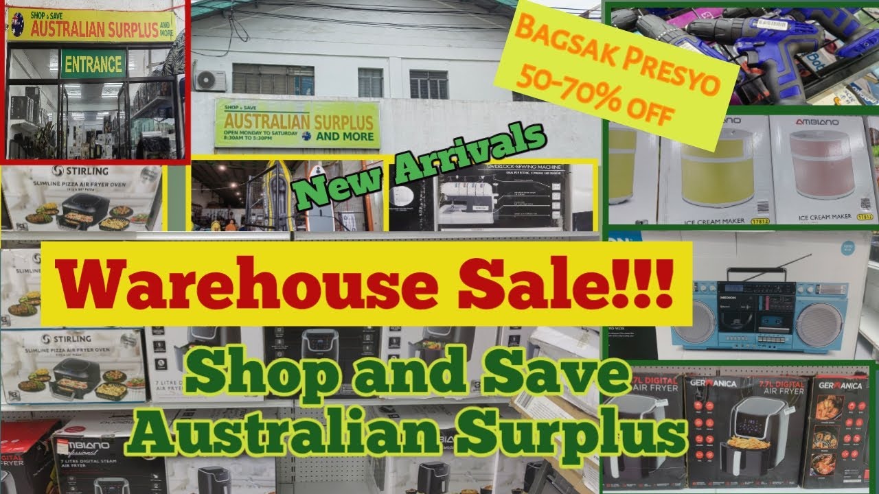 Shop and Save Australian Surplus #aejtv #australiansurplus #surplus  #warehousesale