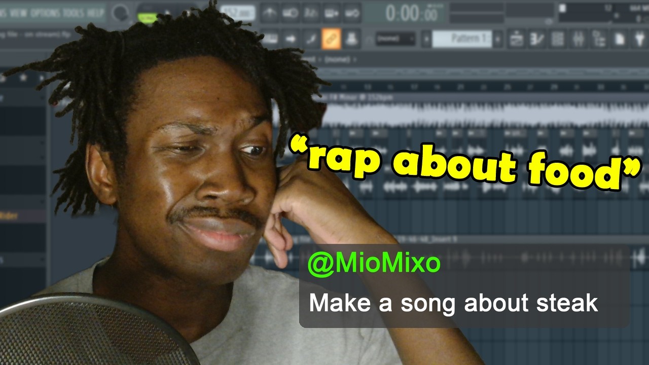 making a song but it's about food...