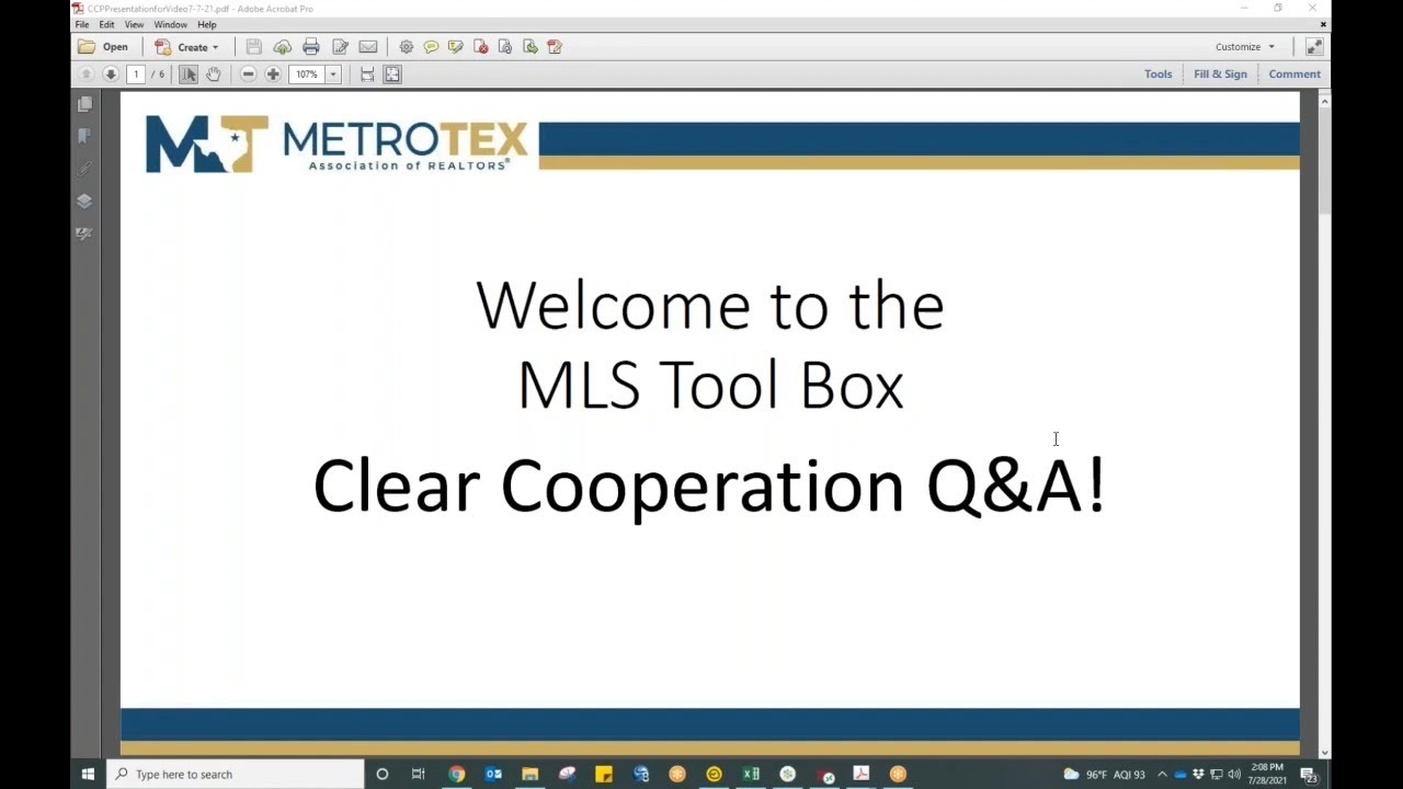 Clear Cooperation and What It Means for Your Listings