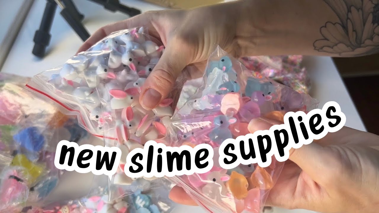 UNBOX NEW SLIME SUPPLIES WITH ME!