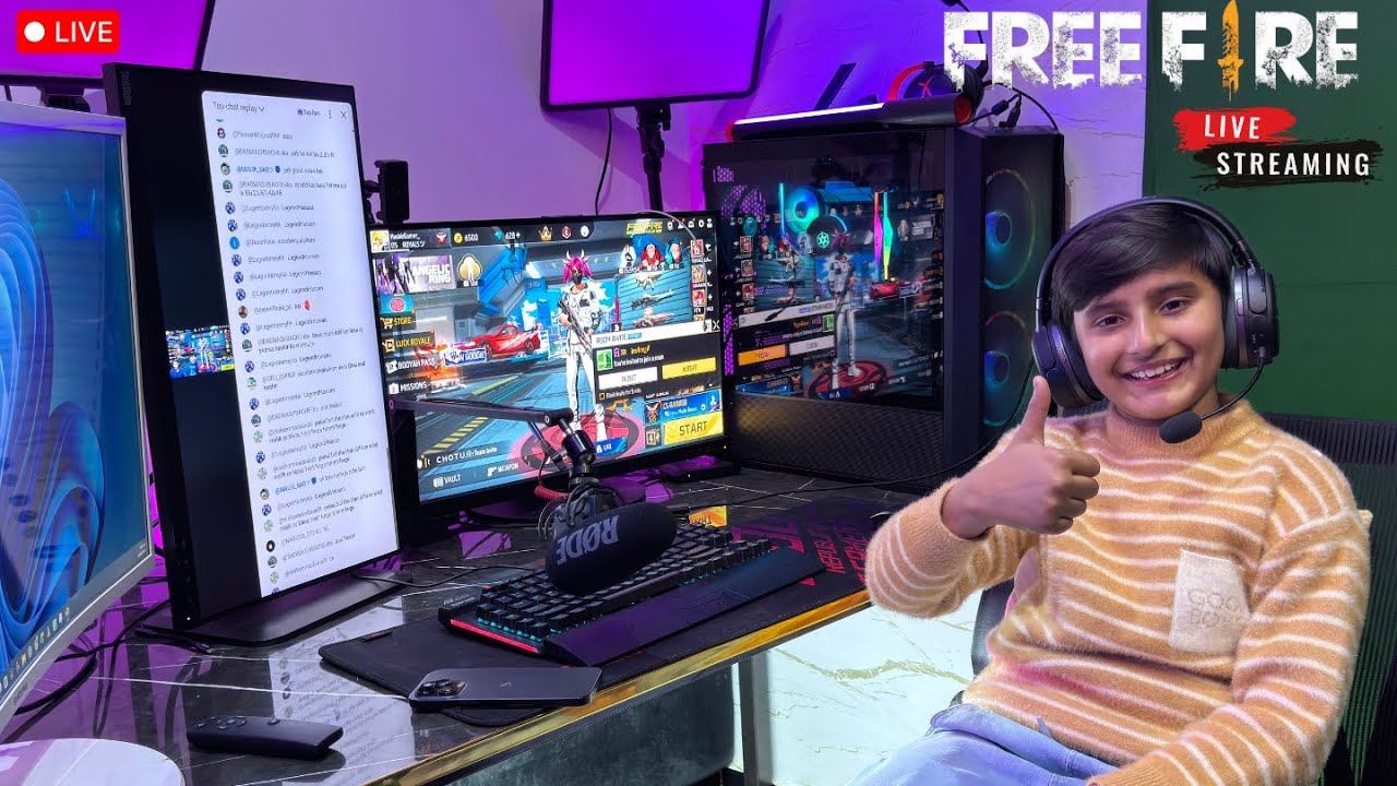 🔴 FREE FIRE LIVE 🔥 | Custom Room | iPhone 15 Pro Max | Hashir Gamer
