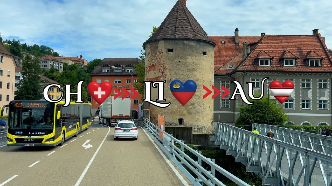Beautiful Alpine Drive: Switzerland to Austria through Liechtenstein