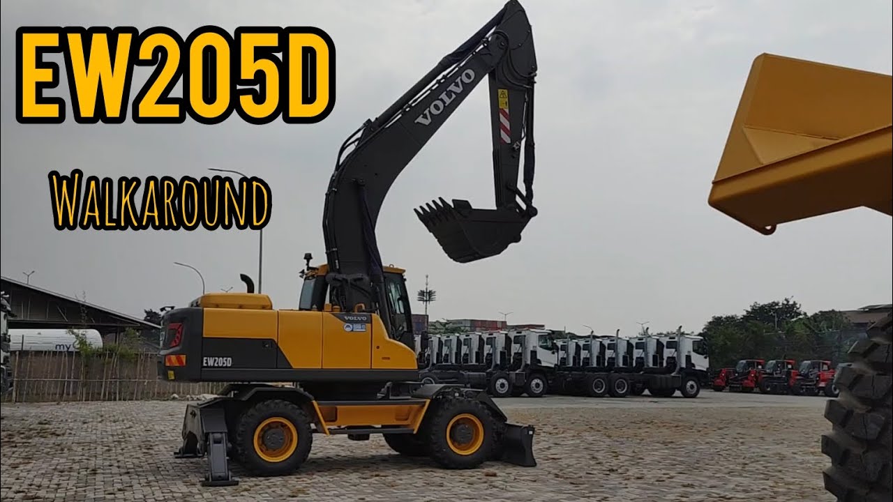 Excavator Volvo EW205D Walkaround