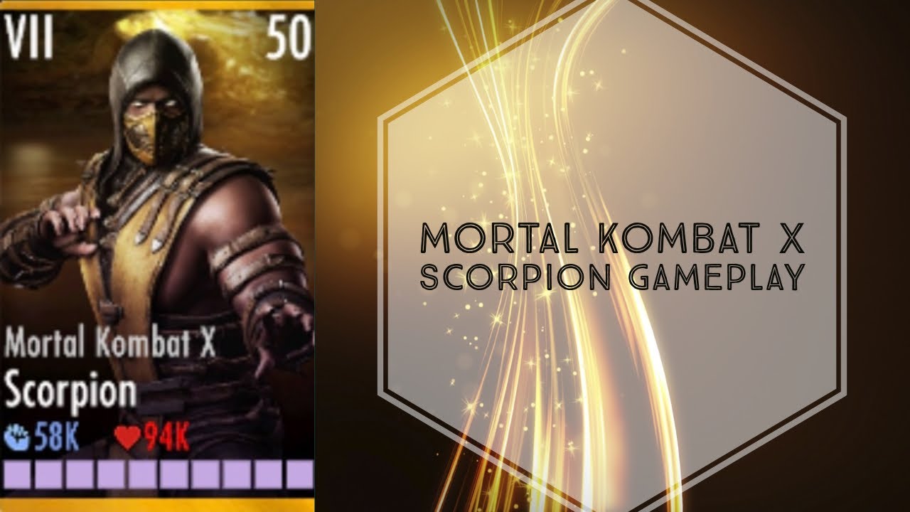 Injustice Gods Among Us-Mortal Kombat X Scorpion Gameplay Elite VII