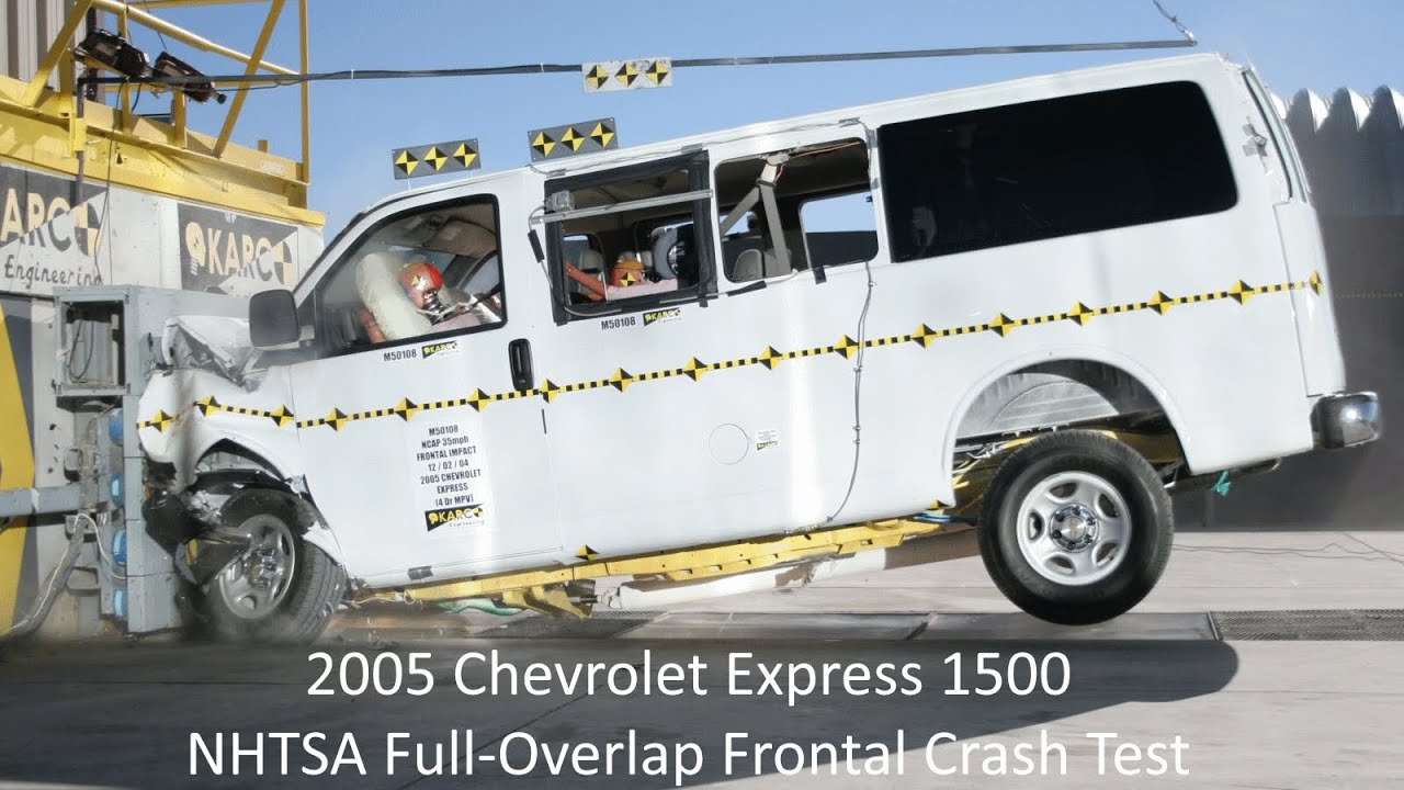 2003-2025 Chevrolet Express / GMC Savana 1500 NHTSA Full-Overlap Frontal Crash Test