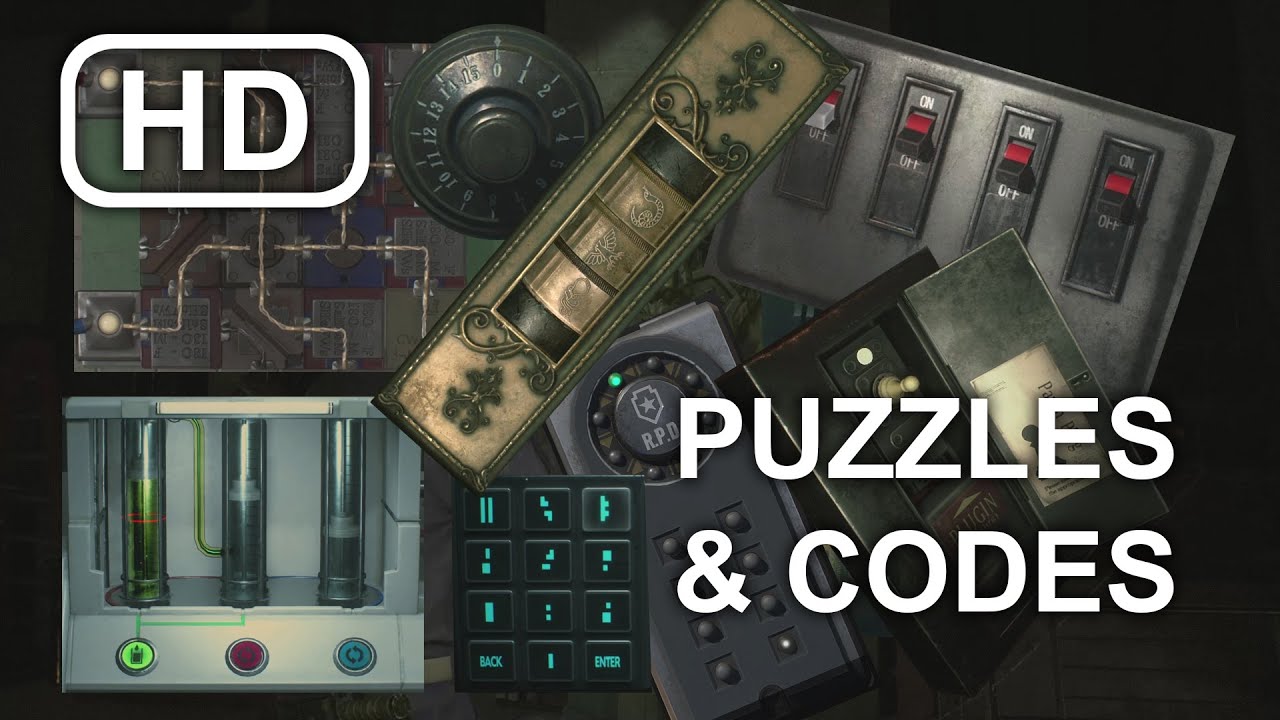 RESIDENT EVIL 2 REMAKE | LEON A | All Puzzle Solutions
