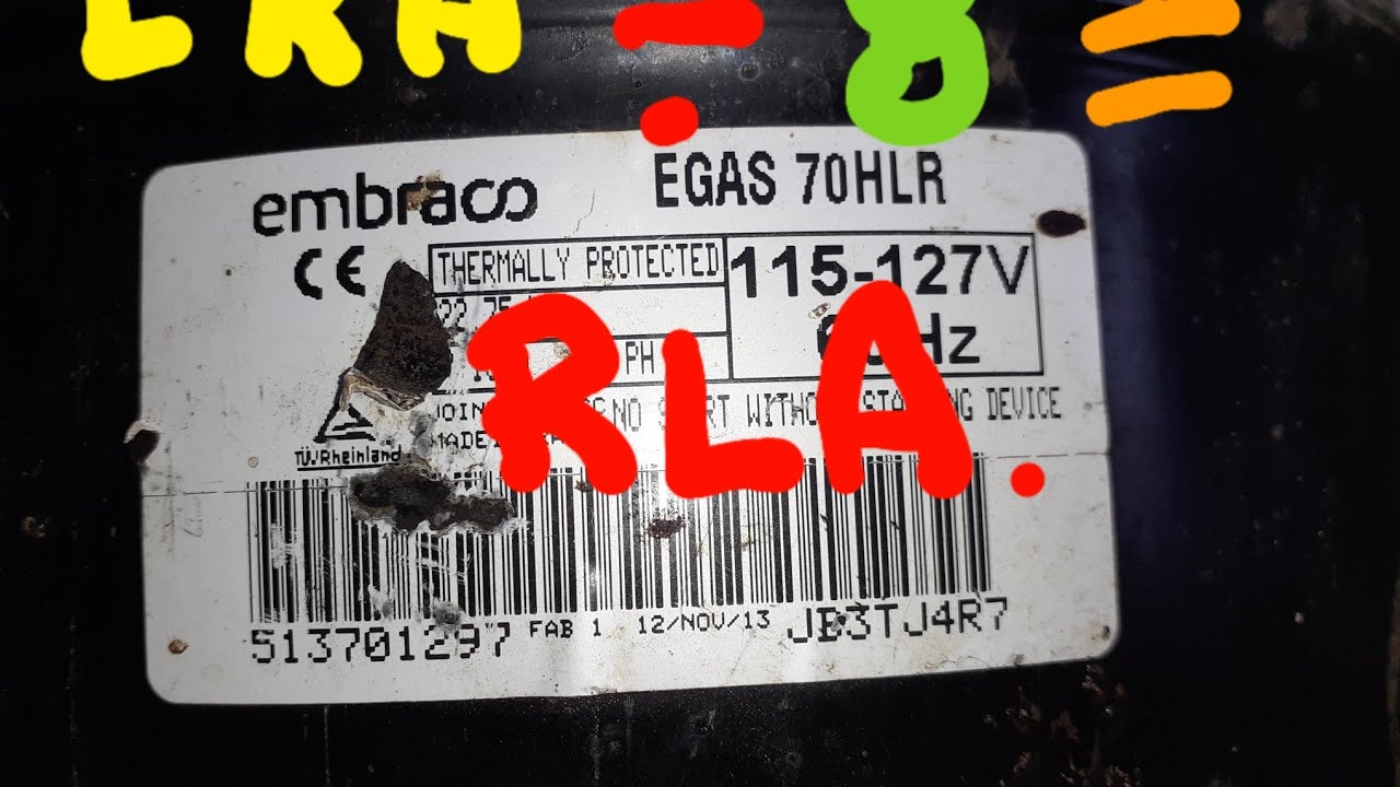 ☆Sin informacion del fabricante☆ Como saber el L.R.A.  tambien el R.L A.☆Despues,los BTU,W, y  HP☆