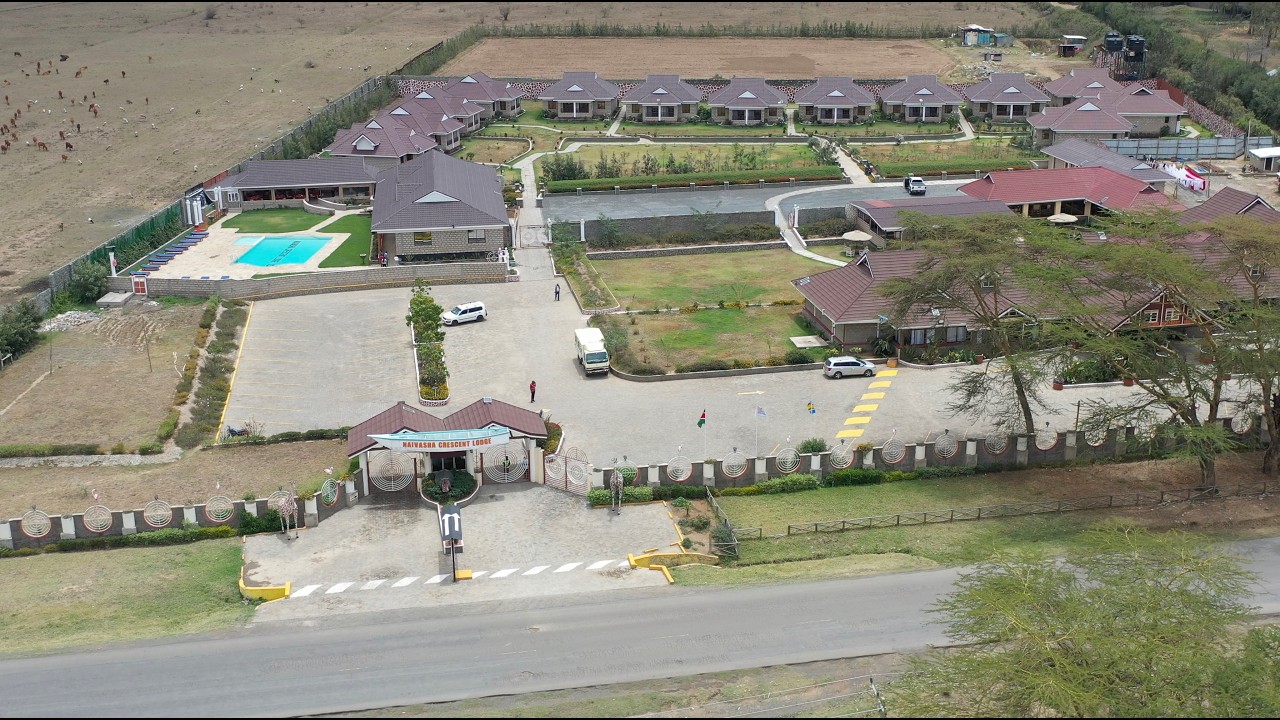Прогулка по гостеприимству Lake Naivasha Crescent Lodge