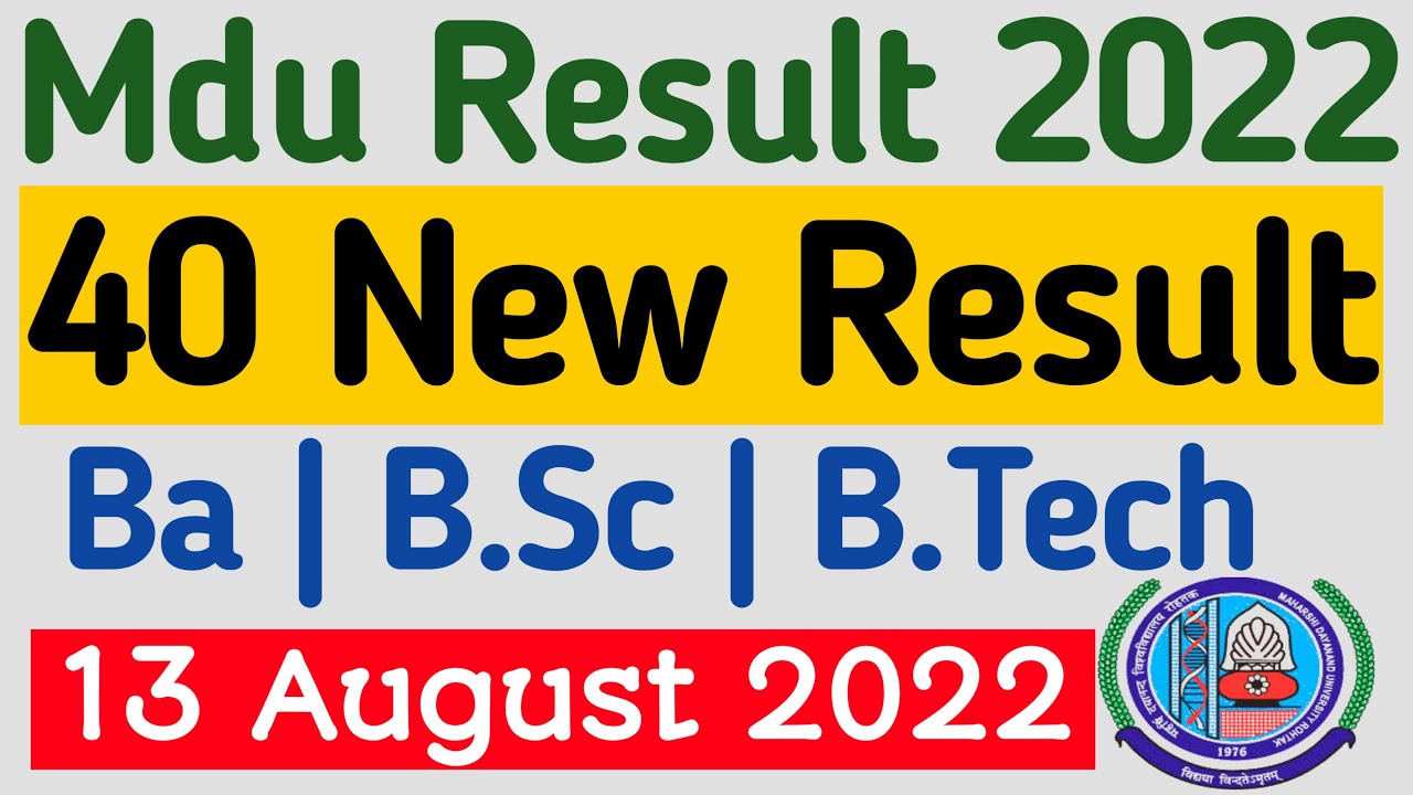 MDU ba result out 2022 | mdu result 2022  | Mdu reappear result 2022 | Mdu result update 2022