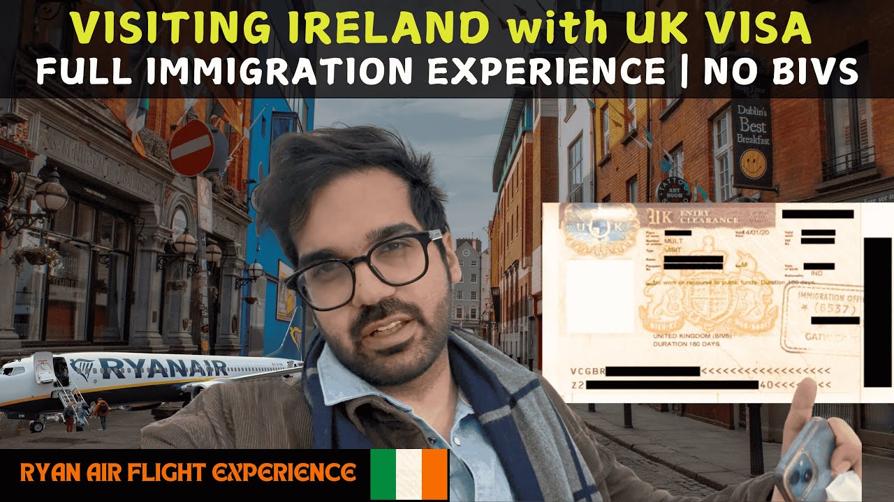 I travelled to DUBLIN, Ireland with UK VISA! NO IRISH VISA | BIVS | Ryan Air Flight | Hindi