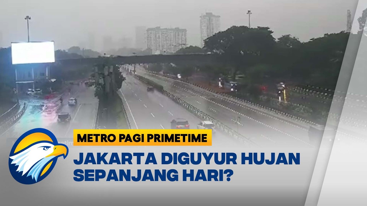 Hujan Guyur Jakarta Sejak Dini Hari, Simak! Prediksi Cuaca BMKG 08/03/2026  - [Metro Pagi Primetime]