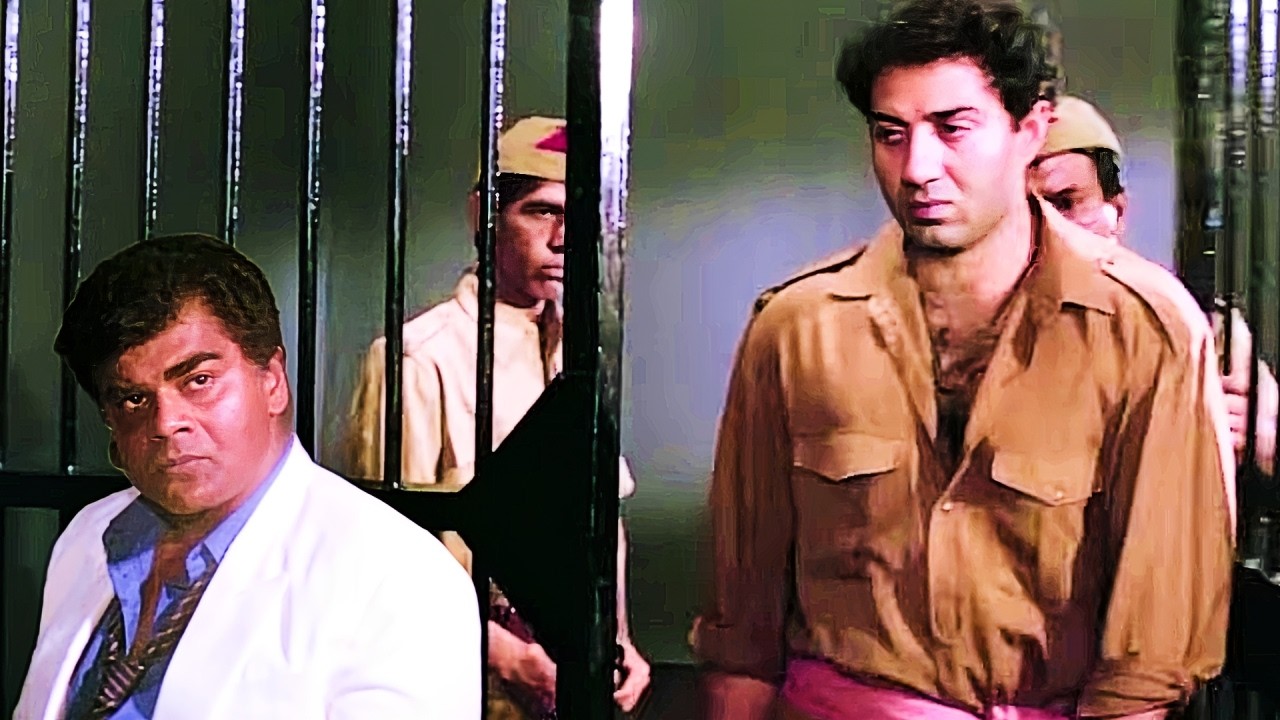 सलाखों के पीछे गूंजा सनी देओल का गुस्सा | Kasam Movie | Sunny Deol Action Scene