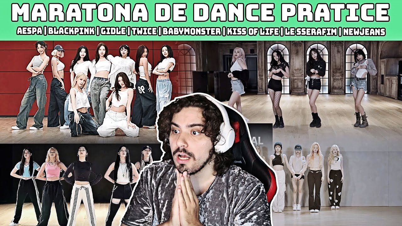 MARATONA de DANCE PRATICE de GIRL GROUP | EDIÇÂO 04 | #reaction  #kpop #bobsmreact