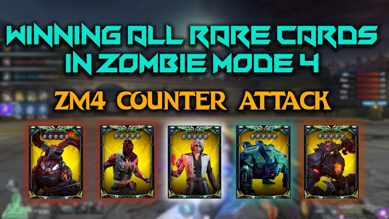 Crossfire West : winning all the rare cards in zombie mode (5 star) - ZM4 Counter attack