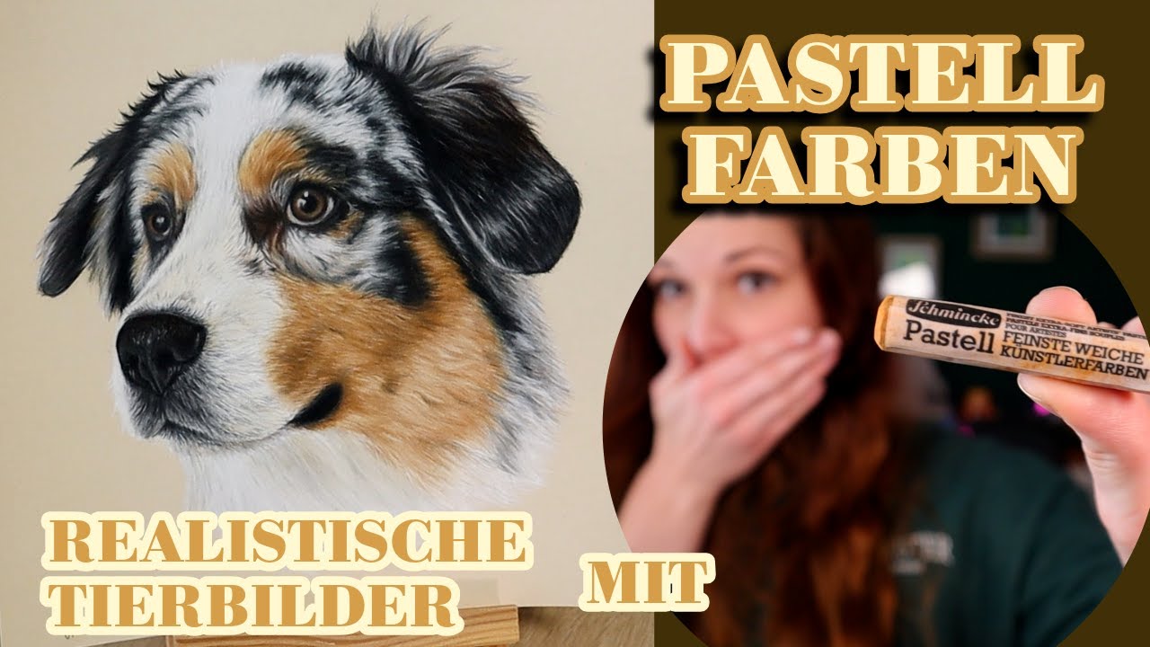 So zeichne ich realistische Tierbilder mit Pastellkreiden in Kombination mit Buntstiften! (Tutorial)