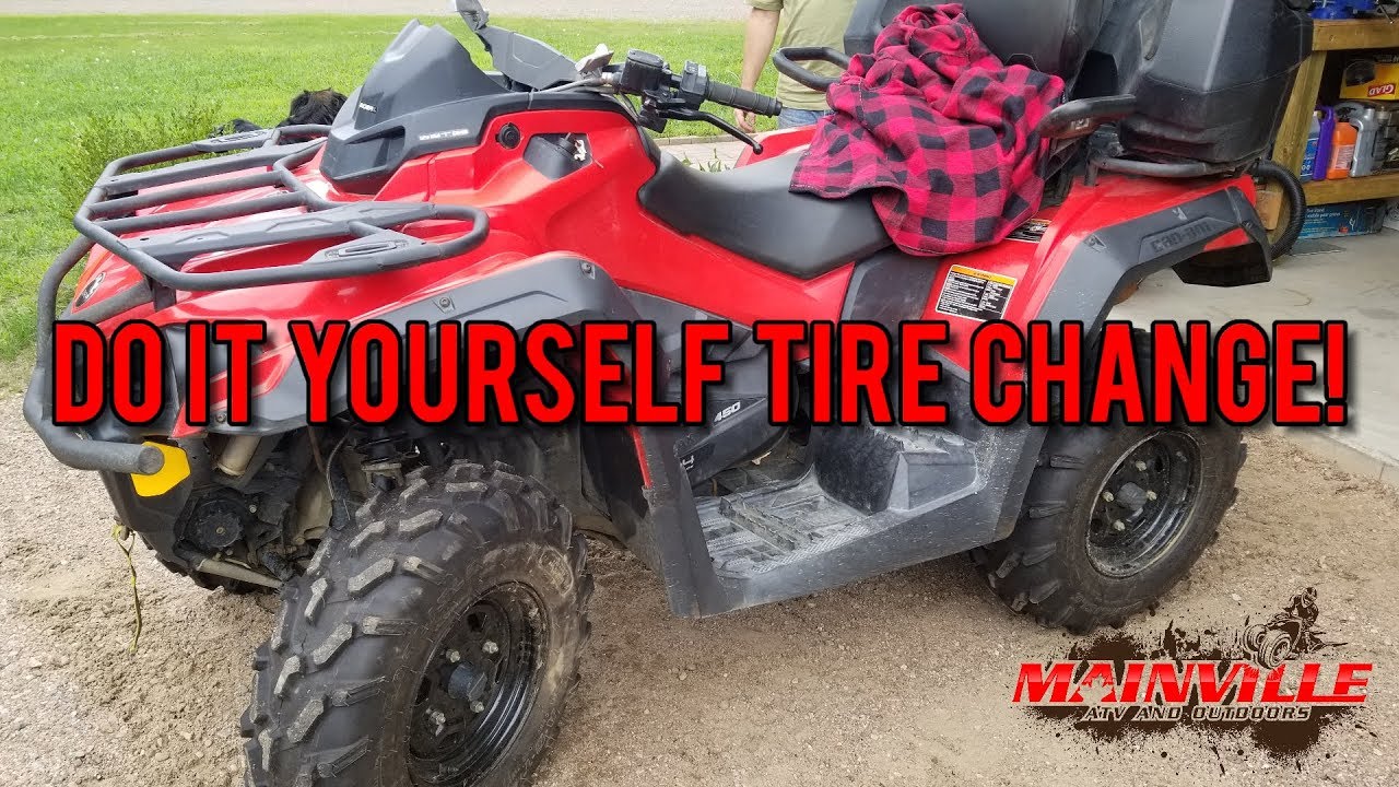 How to change tires by hand! Live and learn!