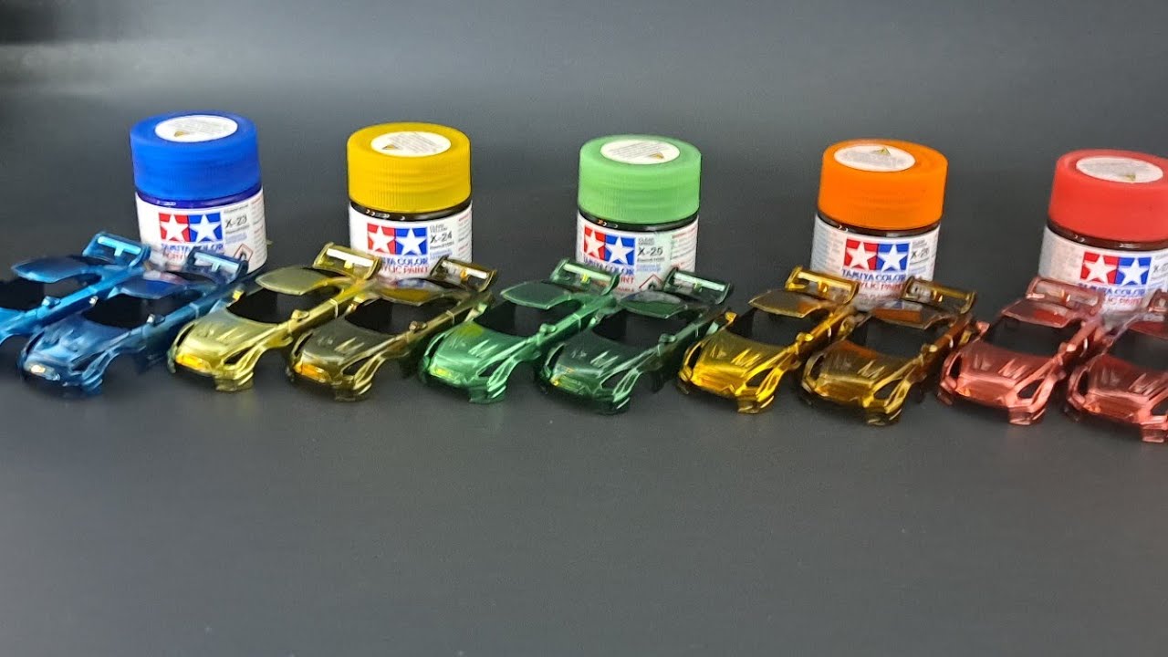 Tamiya clear color paint review over alclad chrome and black chrome custom Hotwheels 1/64