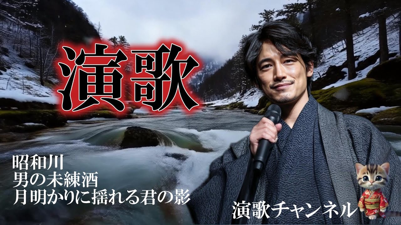 涙の昭和演歌集｜昭和川・男の未練酒・月明かりに揺れる君の影【人生演歌】
