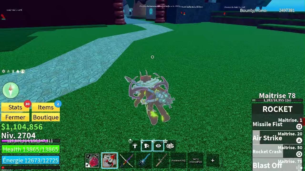 Je monte mes mastery avec mes fruit uncommun