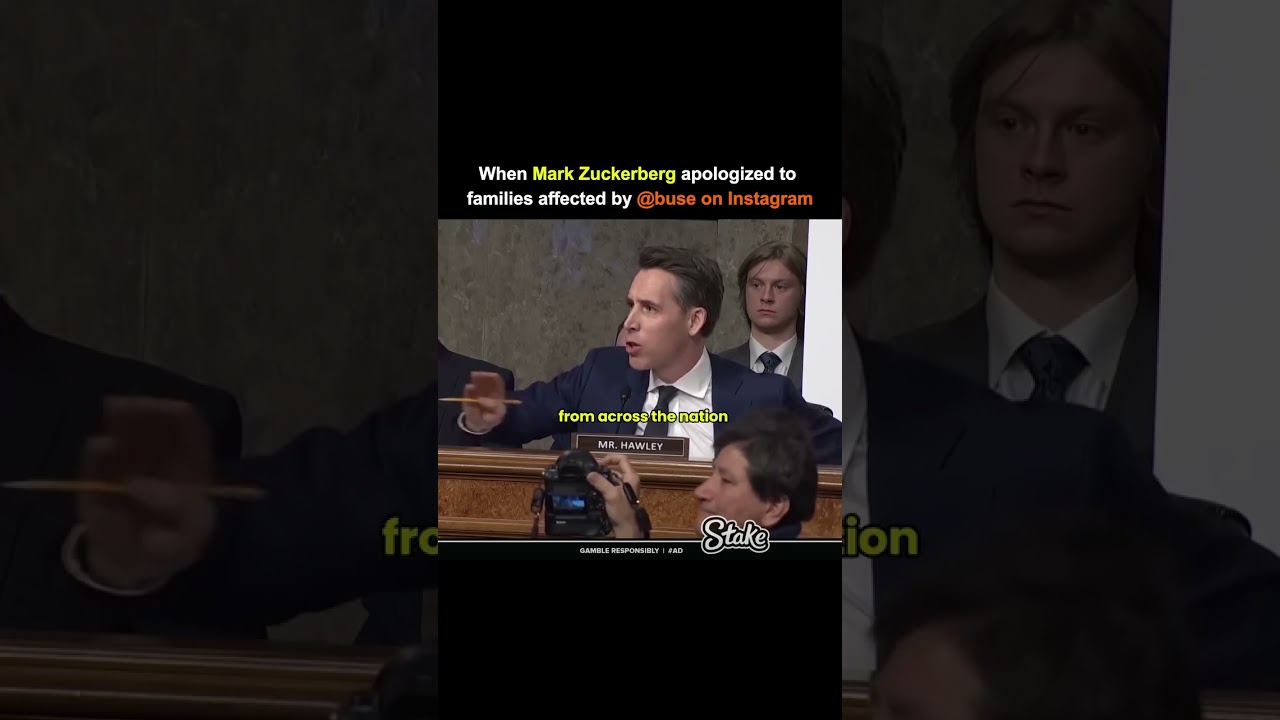 Mark Zuckerberg&rsquo;s Emotional Apology Over Instagram Failures | Senate Hearing on Child Safety #short