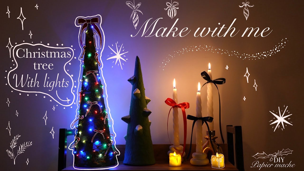 I Turned Paper into a Glowing Christmas Tree 🎄 | DIY Decor on a Budget ✨