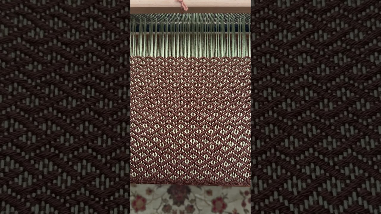 Celtic pattern table centerpiece #apexnc #tabledecor #etsy #tablerunner #slowfashion #weaving
