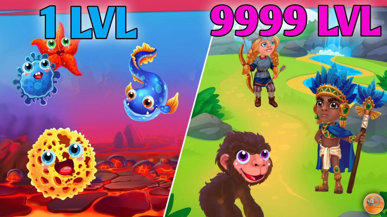 Game of Evolution! Idle Clicker & Merge Life MAX LEVEL HUMAN EVOLUTION Game of Evolution!