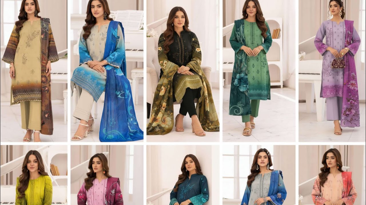 Florance Original Embroidery Lawn 3pc / Top Level Quality & Design 