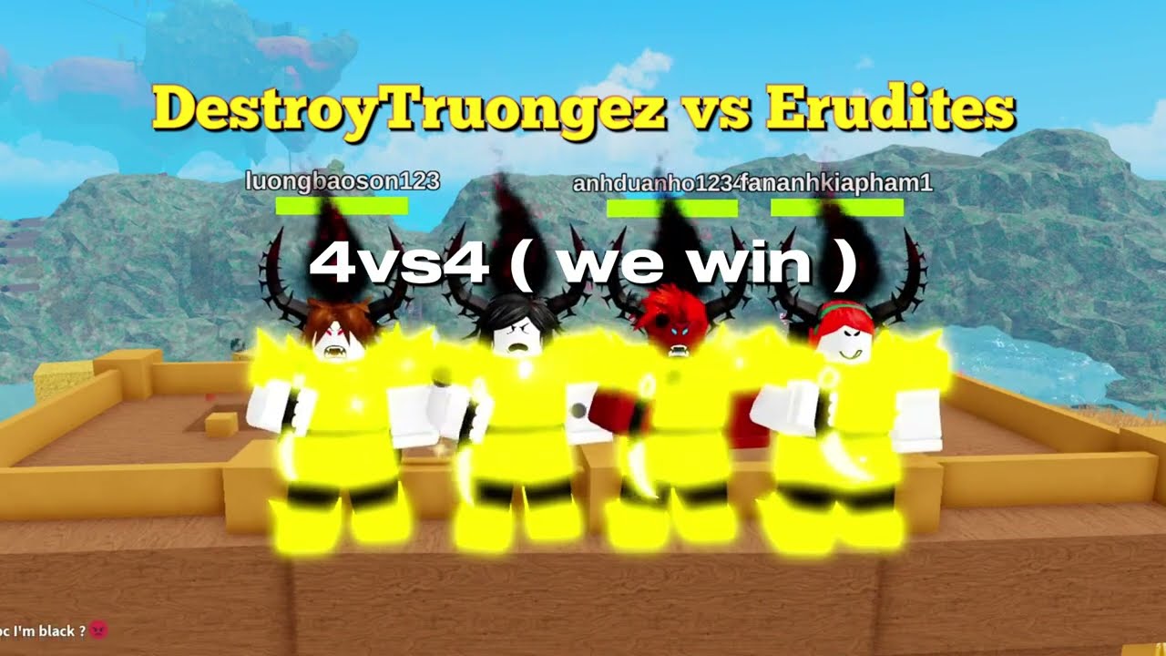 BoogaBooga Clan War! DestroysTruongez 4vs4 Erudites ( we win )