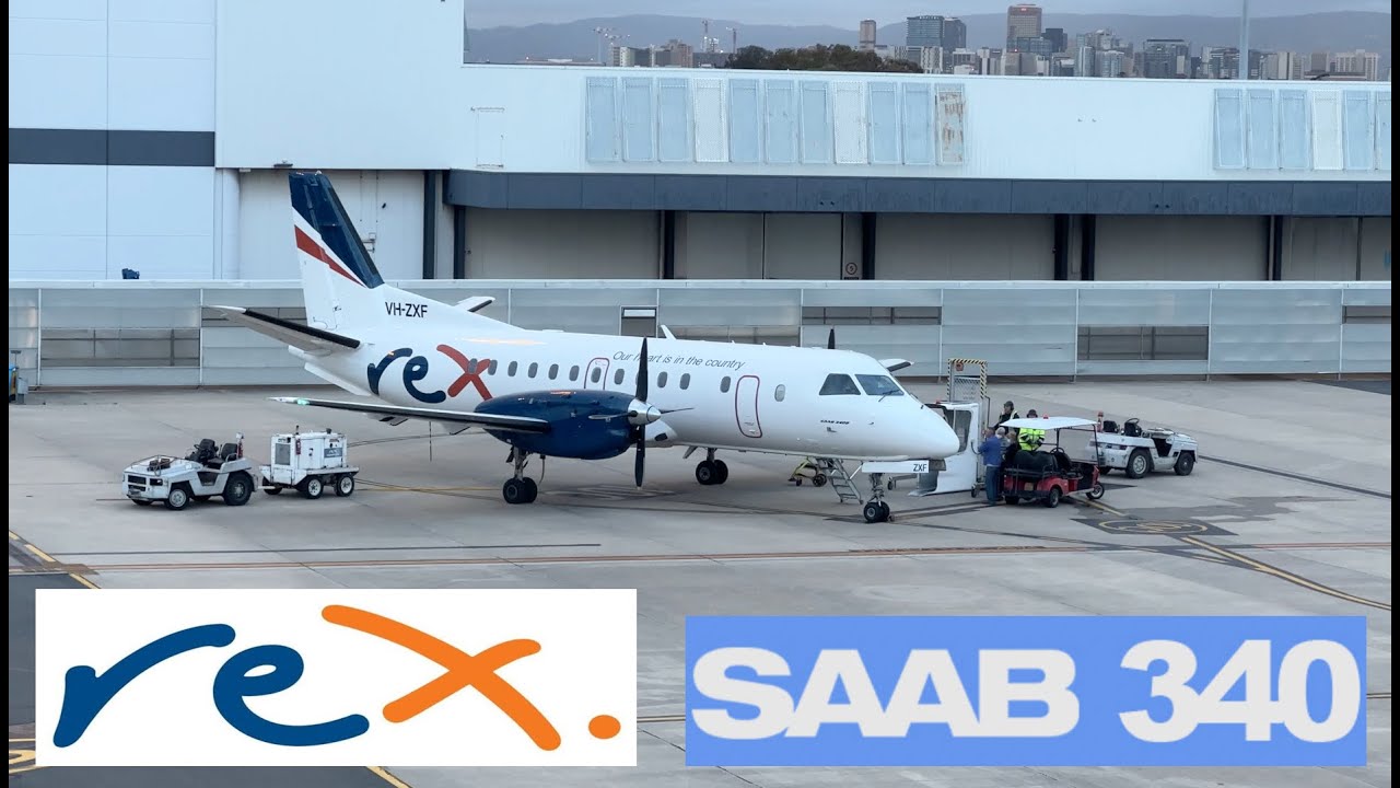 Adelaide 🇦🇺 to Port Lincoln - REX Airlines - SAAB 340 {Full Flight Report}