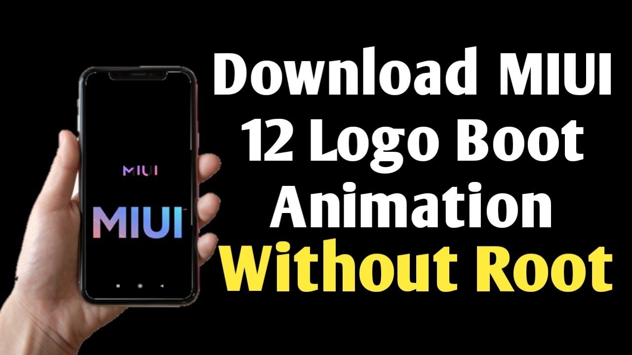 MIUI 12 Official Boot Animation Theme Download without Root