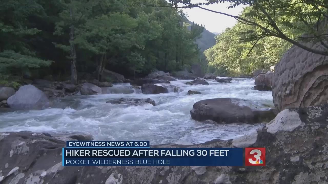 Man rescued after falling 30 feet at Pocket Wilderness blue hole